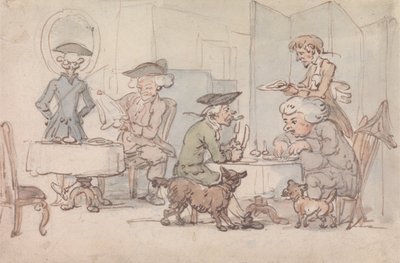 Commensali in una trattoria da Thomas Rowlandson